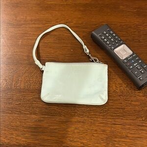 Coach Green Clutch Wristlet Minimalist Design